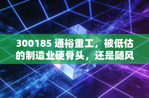 300185 通裕重工,被低估的制造业硬骨头,还是随风摇摆的周期股?