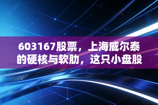 603167股票,上海威尔泰的硬核与软肋,这只小盘股到底值不值得你长期守候?