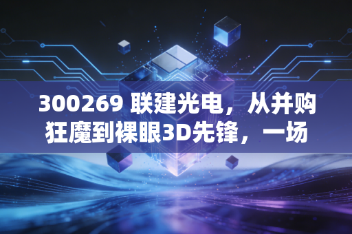 300269 联建光电,从并购狂魔到裸眼3D先锋,一场惊心动魄的救赎之路