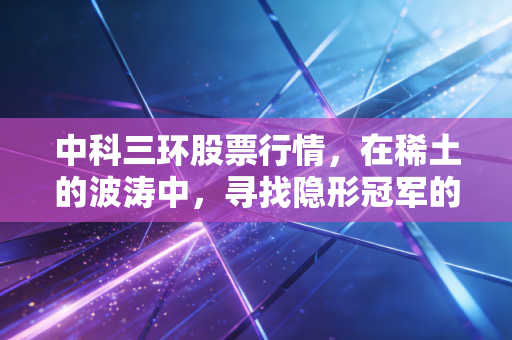 中科三环股票行情,在稀土的波涛中,寻找隐形冠军的确定性