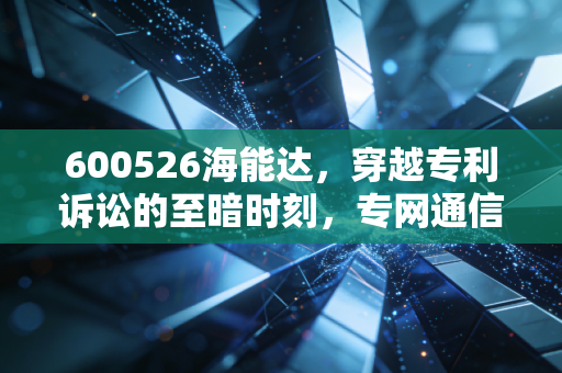 600526海能达，穿越专利诉讼的至暗时刻，专网通信龙头的涅槃重生之路