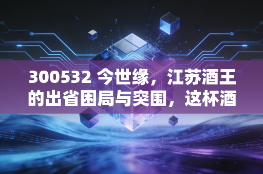 300532 今世缘,江苏酒王的出省困局与突围,这杯酒到底值不值得长期持有?