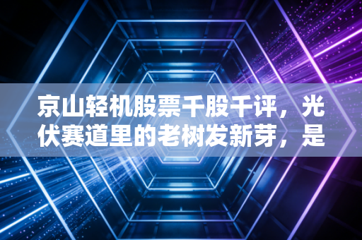 京山轻机股票千股千评,光伏赛道里的老树发新芽,是机会还是陷阱?