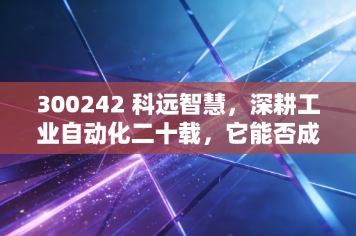 300242 科远智慧，深耕工业自动化二十载，它能否成为新质生产力的隐形冠军？