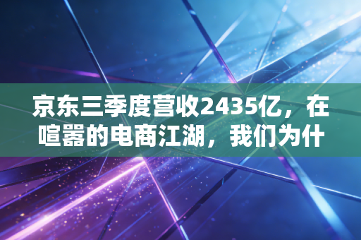 京东三季度营收2435亿,在喧嚣的电商江湖,我们为什么依然需要多快好省?