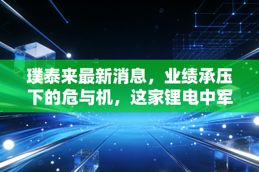 璞泰来最新消息,业绩承压下的危与机,这家锂电中军何时迎来拐点?