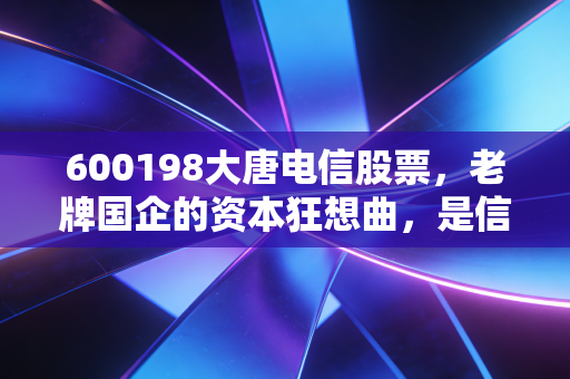 600198大唐电信股票,老牌国企的资本狂想曲,是信创先锋还是情绪博弈的炮灰?