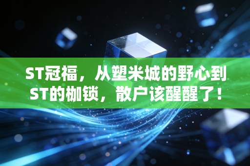 ST冠福,从塑米城的野心到ST的枷锁,散户该醒醒了!