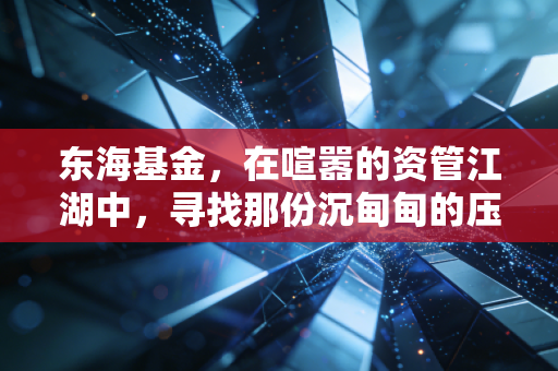 东海基金,在喧嚣的资管江湖中,寻找那份沉甸甸的压舱石