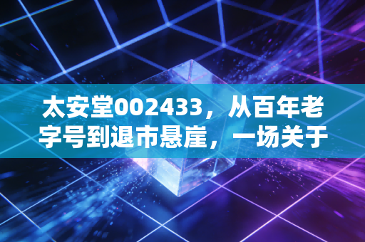 太安堂002433,从百年老字号到退市悬崖,一场关于贪婪与失控的悲剧