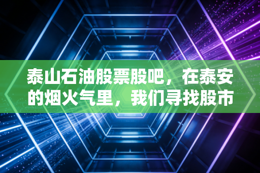 泰山石油股票股吧，在泰安的烟火气里，我们寻找股市的诗与远方
