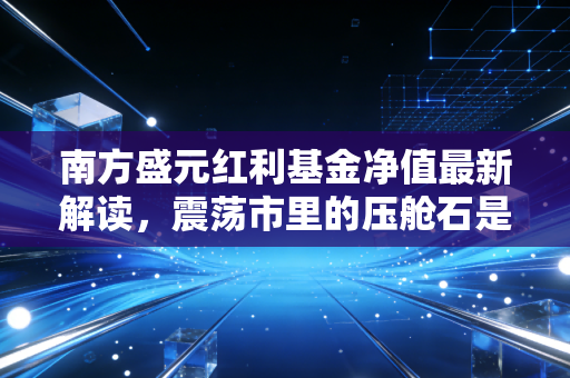 南方盛元红利基金净值最新解读,震荡市里的压舱石是否依旧稳固?