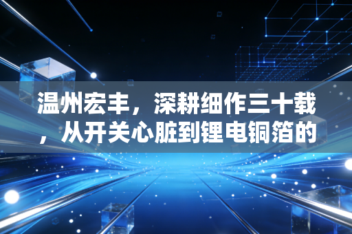 温州宏丰,深耕细作三十载,从开关心脏到锂电铜箔的跨界突围,这只温州股能飞多高?
