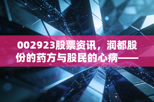 002923股票资讯,润都股份的药方与股民的心病——深度解析医药股的长期主义