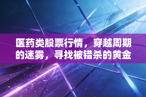 医药类股票行情,穿越周期的迷雾,寻找被错杀的黄金坑