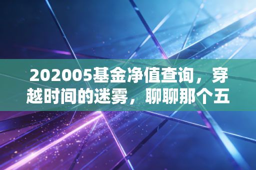 202005基金净值查询，穿越时间的迷雾，聊聊那个五月的焦虑与顿悟