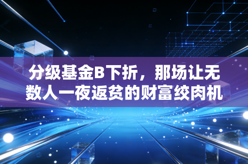 分级基金B下折,那场让无数人一夜返贫的财富绞肉机,你还记得吗?