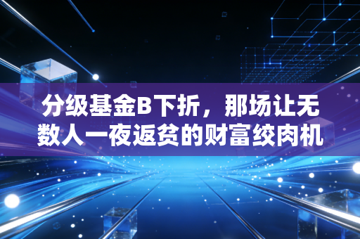 分级基金B下折,那场让无数人一夜返贫的财富绞肉机,你还记得吗?