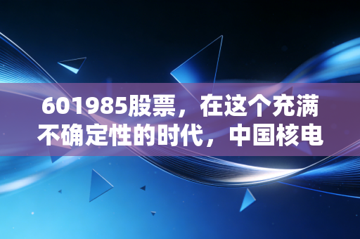 601985股票，在这个充满不确定性的时代，中国核电为何是我们投资组合中的压舱石？