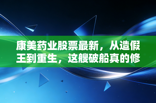 康美药业股票最新，从造假王到重生，这艘破船真的修好了吗？