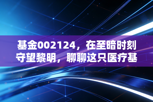 基金002124,在至暗时刻守望黎明,聊聊这只医疗基的痛与梦