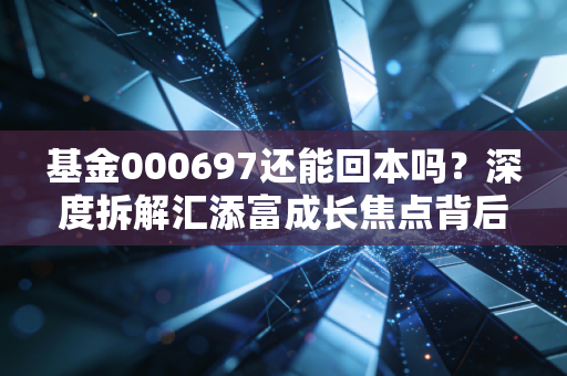 基金000697还能回本吗?深度拆解汇添富成长焦点背后的投资逻辑与人性博弈