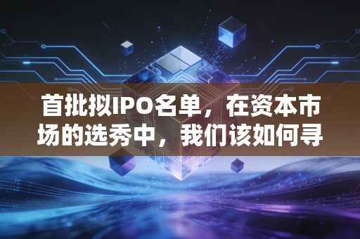 首批拟IPO名单,在资本市场的选秀中,我们该如何寻找真正的金子?