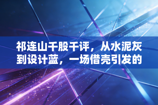 祁连山千股千评,从水泥灰到设计蓝,一场借壳引发的估值重塑与股民心声