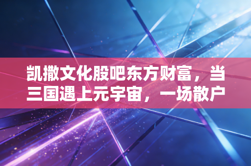 凯撒文化股吧东方财富,当三国遇上元宇宙,一场散户的情绪过山车