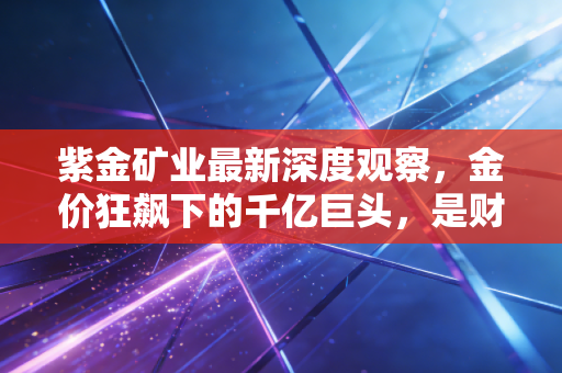 紫金矿业最新深度观察,金价狂飙下的千亿巨头,是财富快车还是周期陷阱?
