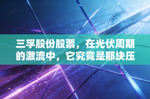 三孚股份股票，在光伏周期的激流中，它究竟是那块压舱石还是随波逐流的浮萍？