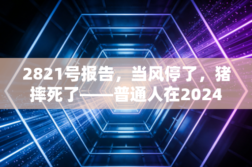 2821号报告,当风停了,猪摔死了——普通人在2024下半年的财富生存指南