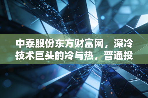 中泰股份东方财富网,深冷技术巨头的冷与热,普通投资者该如何看懂它的未来?