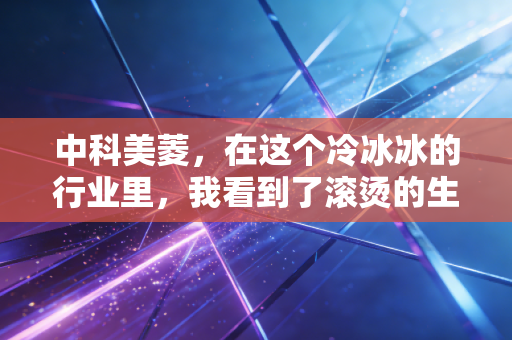 中科美菱,在这个冷冰冰的行业里,我看到了滚烫的生命力与资本的新逻辑
