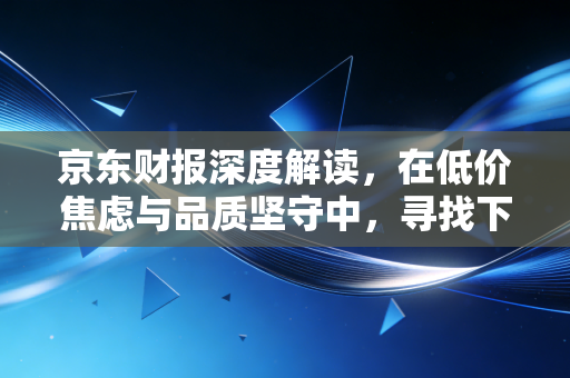 京东财报深度解读,在低价焦虑与品质坚守中,寻找下一个增长极