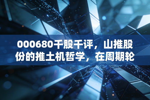 000680千股千评,山推股份的推土机哲学,在周期轮回中寻找稳稳的幸福