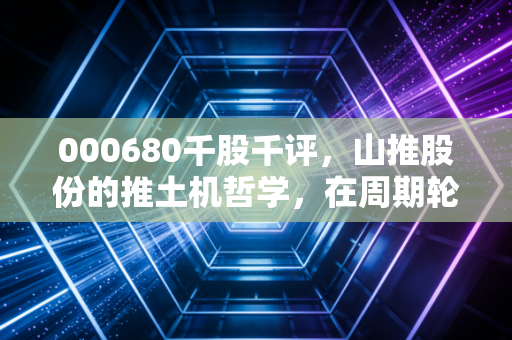 000680千股千评,山推股份的推土机哲学,在周期轮回中寻找稳稳的幸福