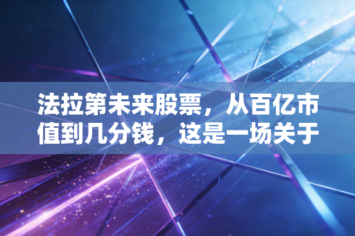 法拉第未来股票,从百亿市值到几分钱,这是一场关于信仰与赌博的终极修罗场