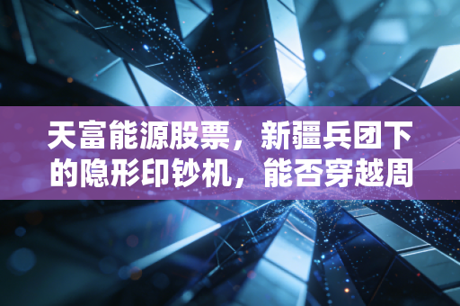 天富能源股票,新疆兵团下的隐形印钞机,能否穿越周期的稳健选择?