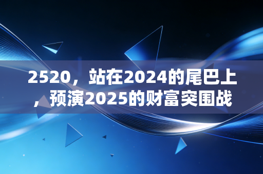 2520，站在2024的尾巴上，预演2025的财富突围战