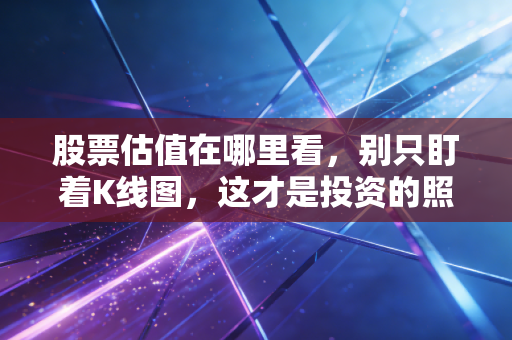 股票估值在哪里看，别只盯着K线图，这才是投资的照妖镜