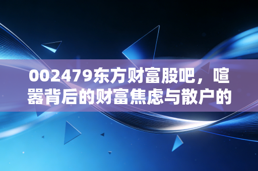 002479东方财富股吧,喧嚣背后的财富焦虑与散户的牛市信仰