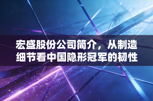 宏盛股份公司简介，从制造细节看中国隐形冠军的韧性与突围
