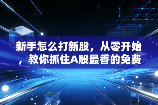 新手怎么打新股，从零开始，教你抓住A股最香的免费午餐