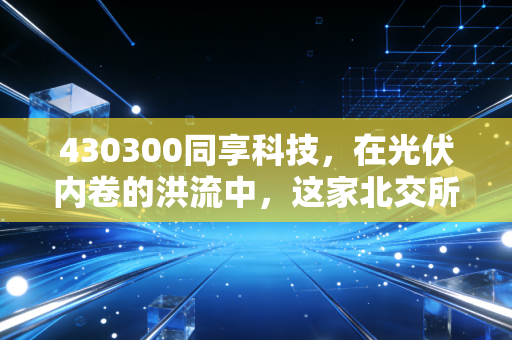 430300同享科技,在光伏内卷的洪流中,这家北交所老兵还能撑多久?