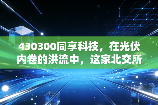 430300同享科技,在光伏内卷的洪流中,这家北交所老兵还能撑多久?