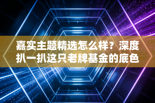 嘉实主题精选怎么样?深度扒一扒这只老牌基金的底色与成色