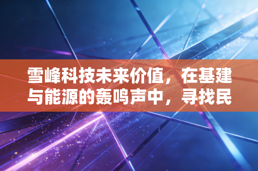 雪峰科技未来价值,在基建与能源的轰鸣声中,寻找民爆行业的隐形金矿