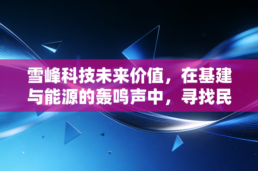 雪峰科技未来价值,在基建与能源的轰鸣声中,寻找民爆行业的隐形金矿