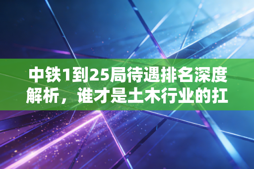 中铁1到25局待遇排名深度解析,谁才是土木行业的扛把子?
